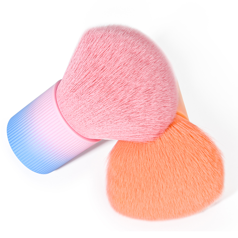 High Quality Popular Gradient handle Kabuki dust nail brush