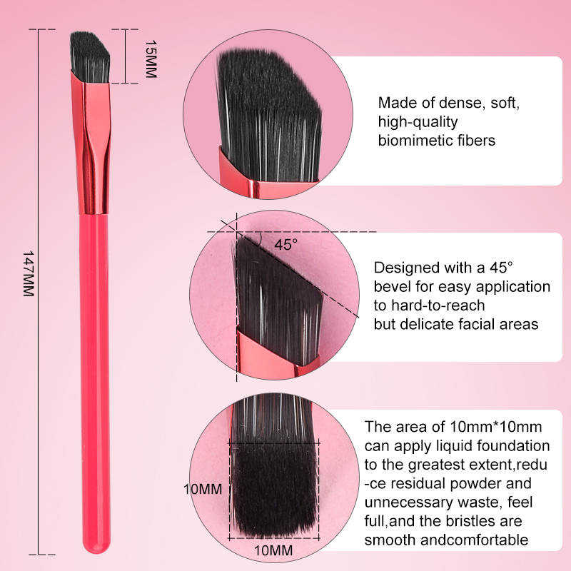 2023 New Eyebrow Brush Multi Function Professional Eye brow Brush Three-dimensional Concealer Makeup Brush