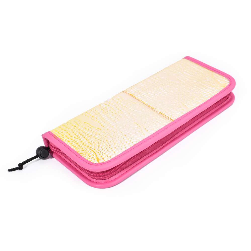 New Arrive Pink Makeup Manicure Nail Brush Holder Storage Case Bag with private label