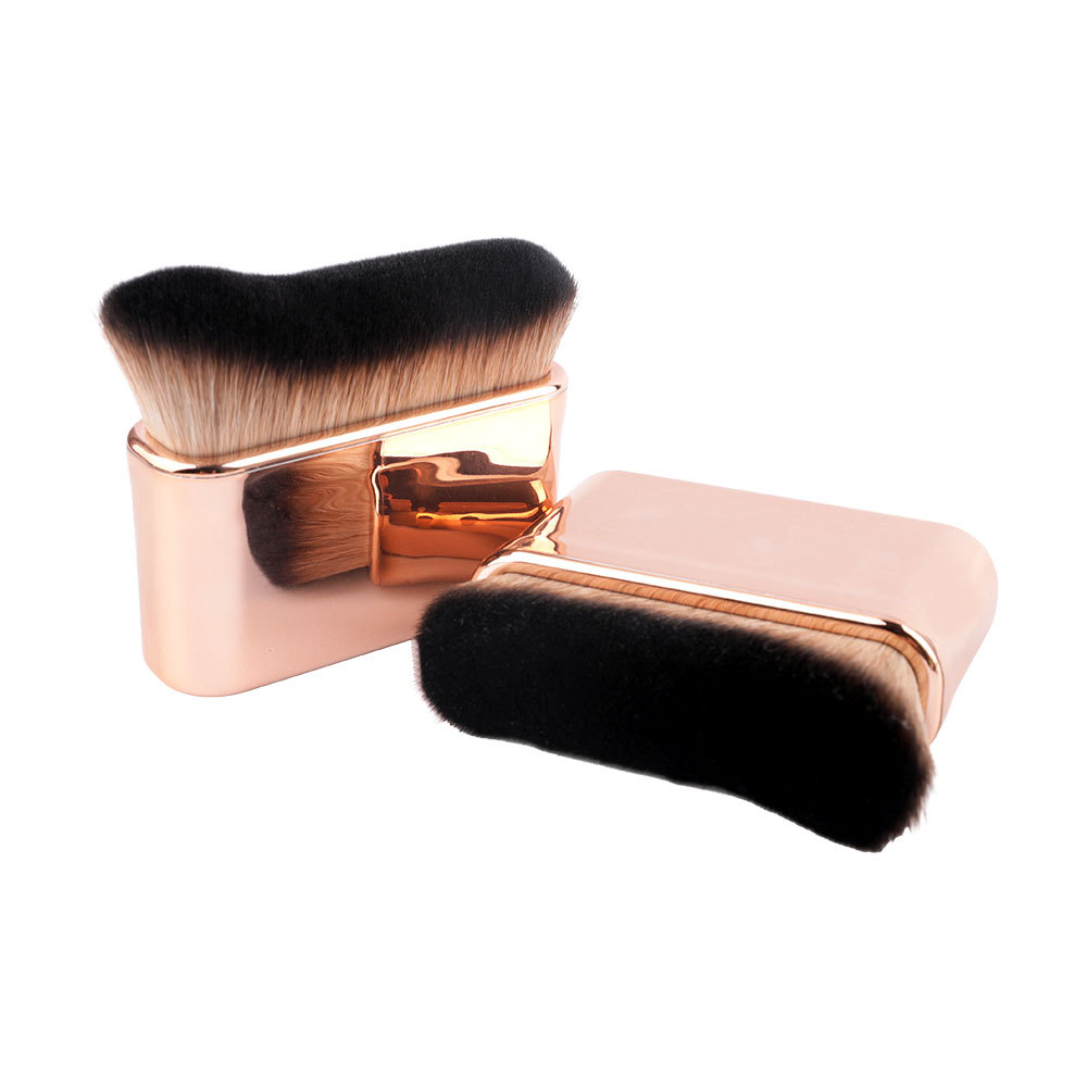 New rose gold curved foundation brush makeup foundation brush kabuki body brush