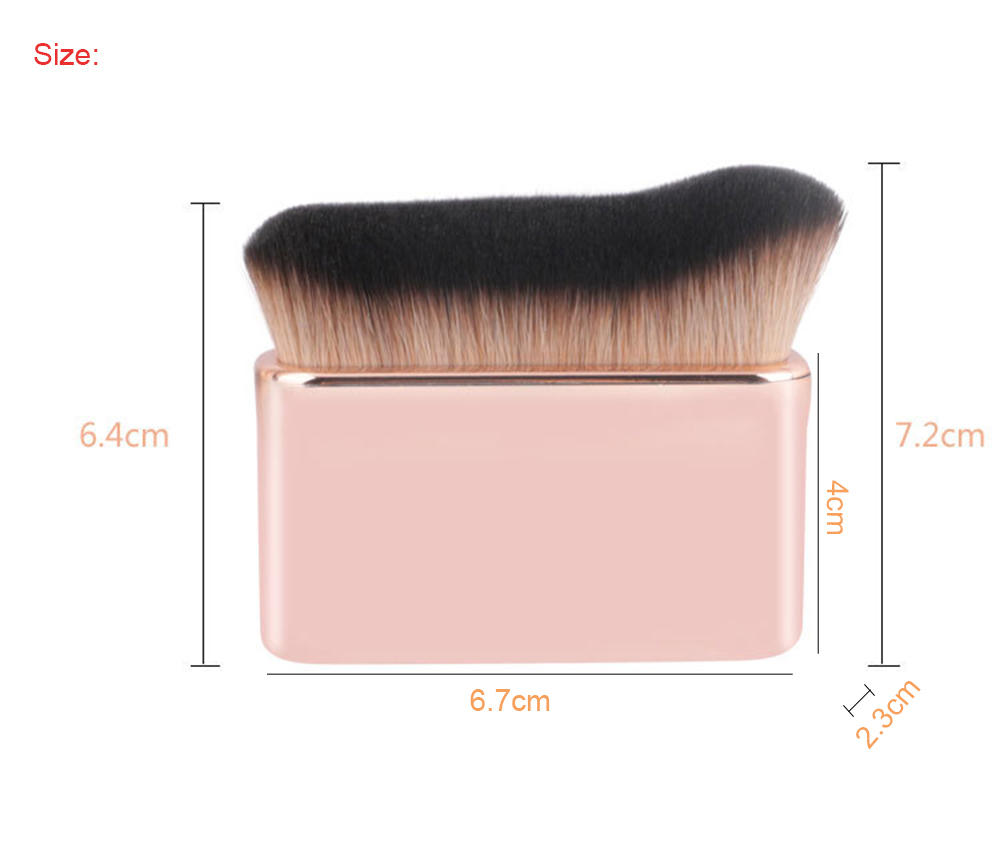 New rose gold curved foundation brush makeup foundation brush kabuki body brush
